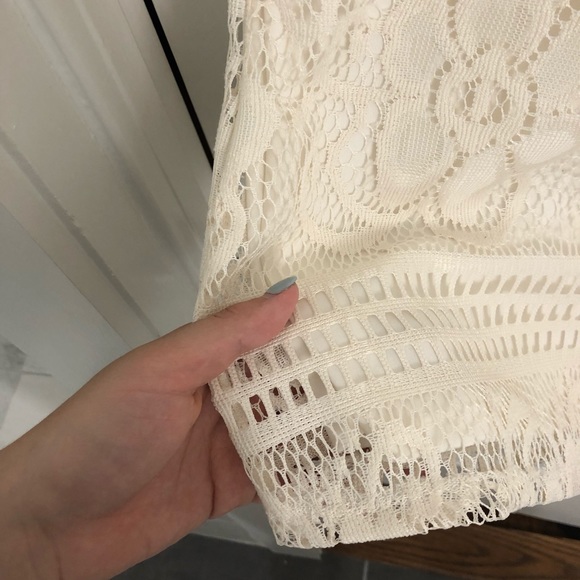 Lace ivory shift dress - Picture 5 of 6